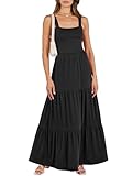 ANRABESS Summer Maxi Dresses for Women 2024 Casual Long Beach Vacation Dress Flowy Sleeveless Square...