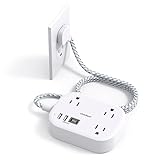 Cruise Ship Essentials, Travel Power Strip with USB C, Flat Plug Extension Cord with 3 Outlets 4 USB...