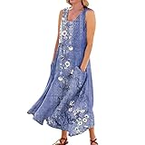 Prime Deals of The Day Today Only,Cotton Linen Sundresses for Women 2024,Casual Dresses for Women...