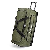 Pacific Gear Wheeled Rolling Duffel Bag, Durable Design, Telescoping Handle, Multiple Compartments,...