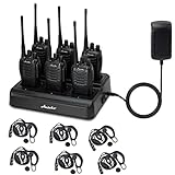 Ansoko Walkie Talkies for Adults Long Range Rechargeable 2-Way Radio Walkie Talkie with 6-Bank Gang...