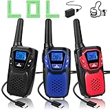 Topsung Walkie Talkies for Adult,Rechargeable Long Range Walky Talky with Batteries and...