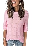 Dokotoo Womens Fashion Casual Spring Summer Shirts and Tops for Women 2024 Trendy Dressy Crew Neck...