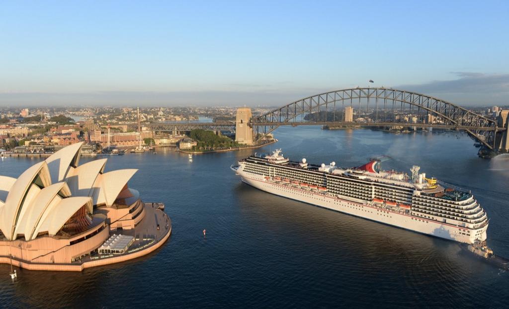 carnival cruise ship in sydney today