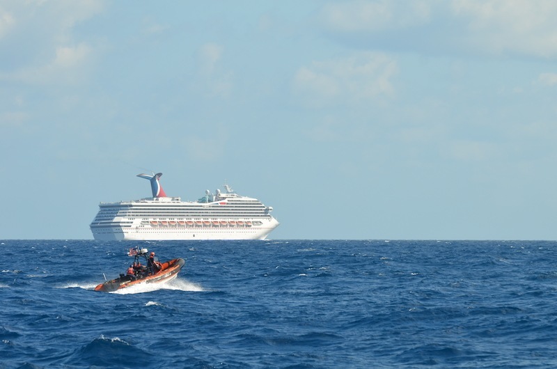 coast guard escorts cruise ship