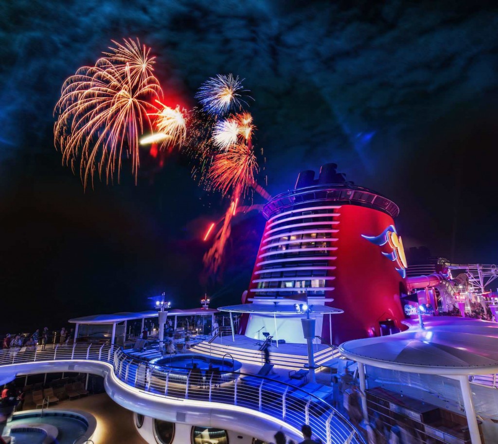 fireworks on Disney Cruise