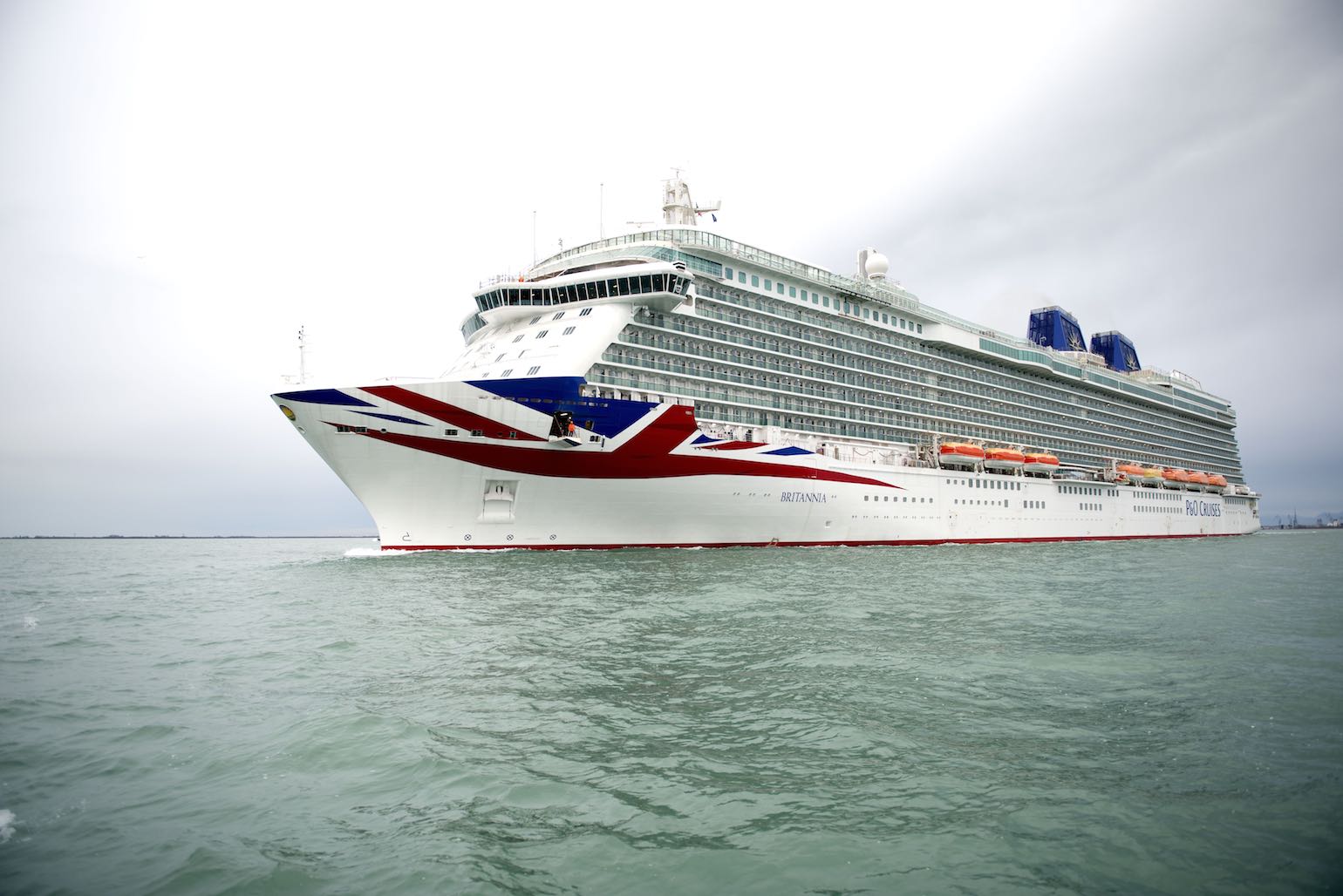 P&O Britannia on Her First Sea Trials