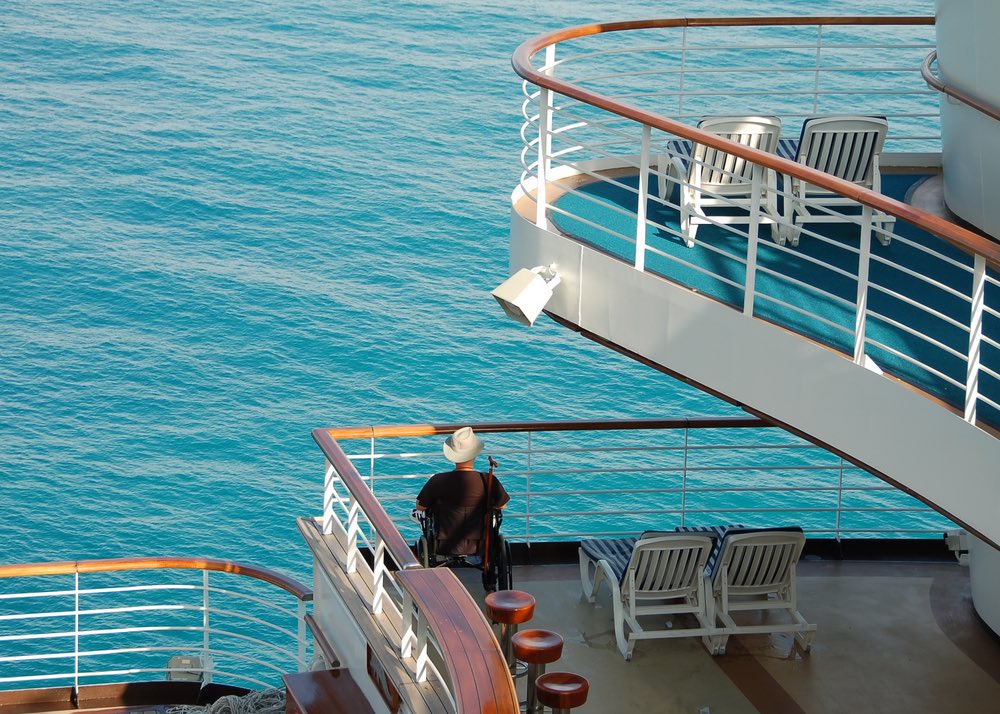cruise ship with wheelchair