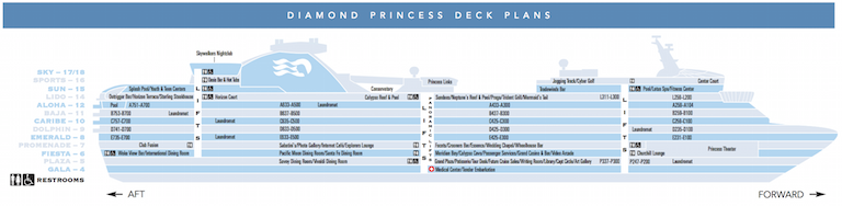 Diamond Princess Cruise Ship & Deck PlansCruise Deals Expert