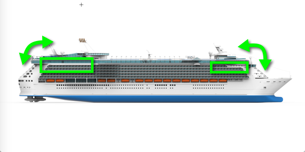 cruise ship starboard illustration