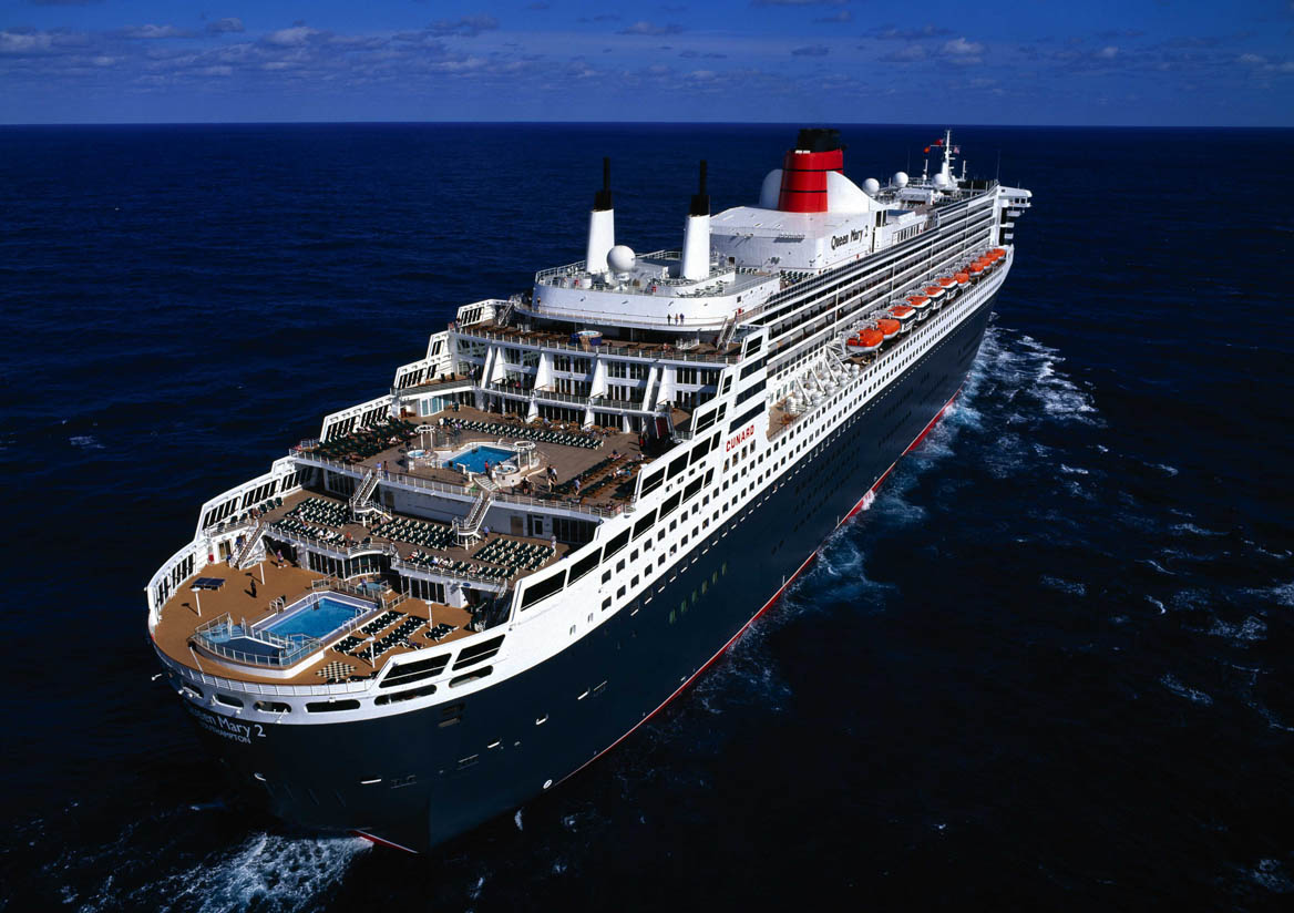 Queen Mary 2 Aerial Aft View Cruise Deals Expert