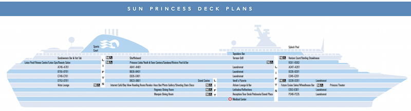 Sun Princess deck plan