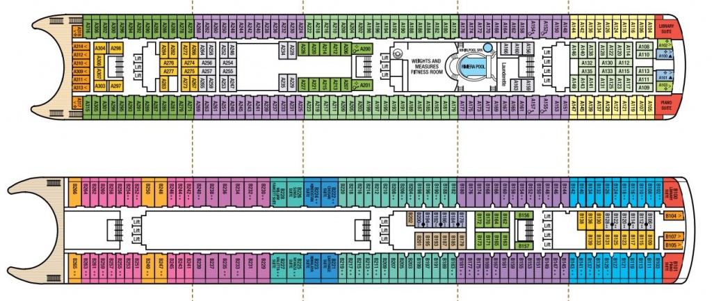 MV Aurora deck plans