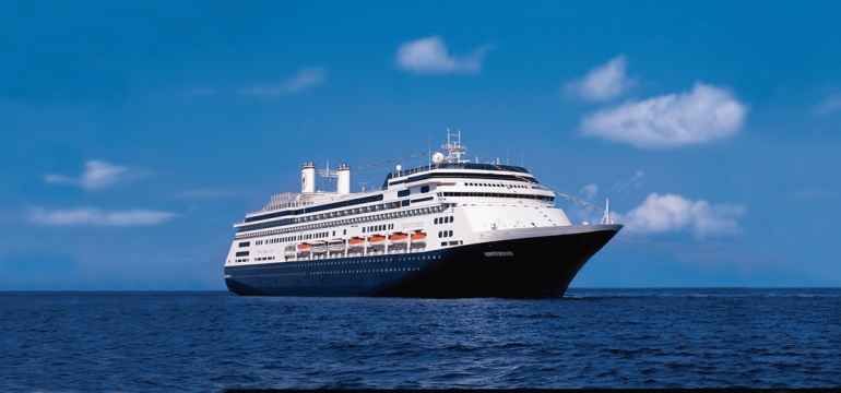 ms Amsterdam cruise ship panoramic