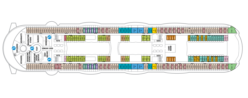 Oasis of the Seas deck plan