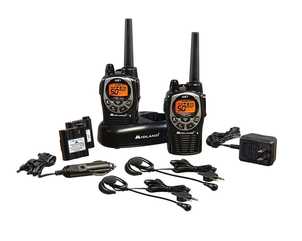 Retevis RT68 Walkie Talkies with Earpiece, Portable FRS Two-Way Radios  Rechargeable, with 6 Way Multi Unit Charger, Hands Free, Long Range, Rugged  2