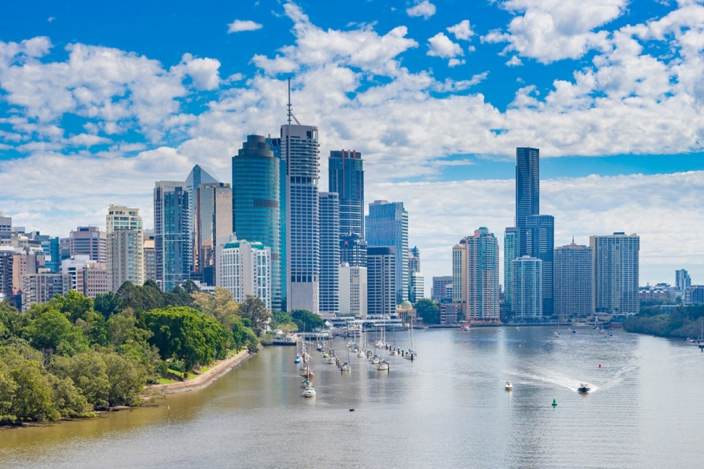 Brisbane CBD and Brisbane River