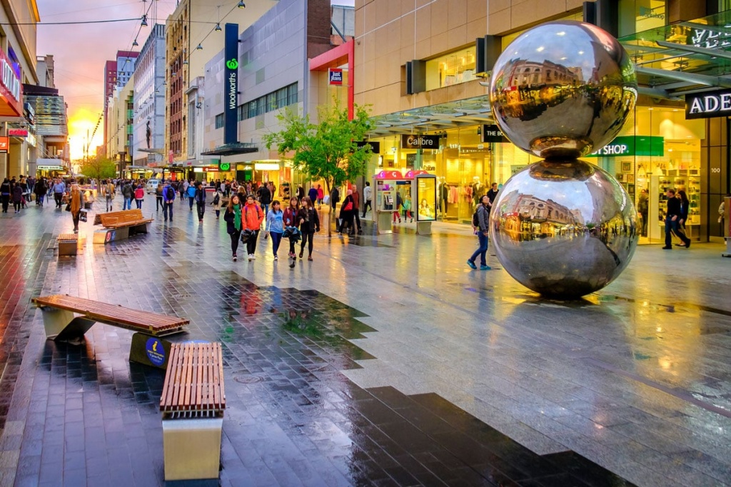Rundle Mall in Adelaide CBD